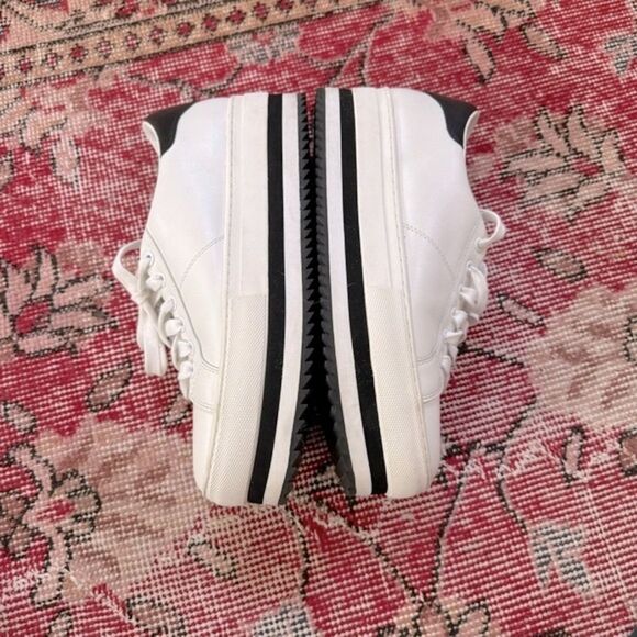 Marc Jacobs White Leather Grand Platform Sneakers - Picture 10 of 15